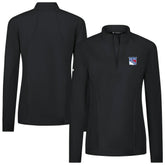New York Rangers Levelwear Women's Upright Quarter-Zip Pullover Black