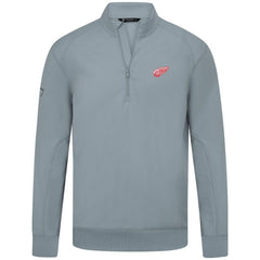 Detroit Red Wings Levelwear Upright Tri-Blend Quarter-Zip Pullover Gray