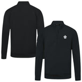 Toronto Maple Leafs Levelwear Upright Tri-Blend Quarter-Zip Pullover Black