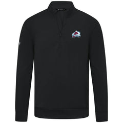 Colorado Avalanche Levelwear Upright Tri-Blend Quarter-Zip Pullover Black