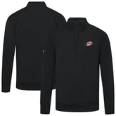 Carolina Hurricanes Levelwear Upright Tri-Blend Quarter-Zip Pullover Black