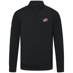 Carolina Hurricanes Levelwear Upright Tri-Blend Quarter-Zip Pullover Black