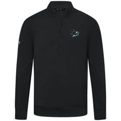 San Jose Sharks Levelwear Upright Tri-Blend Quarter-Zip Pullover Black