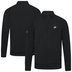 Dallas Stars Levelwear Upright Tri-Blend Quarter-Zip Pullover Black