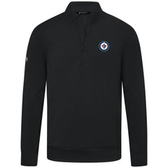 Winnipeg Jets Levelwear Upright Tri-Blend Quarter-Zip Pullover Black