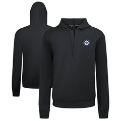 Winnipeg Jets Levelwear Technic Quarter-Zip Pullover Hoodie Black