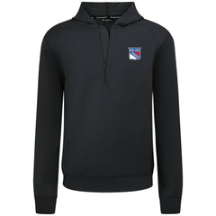 New York Rangers Levelwear Technic Quarter-Zip Pullover Hoodie Black