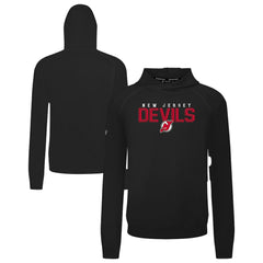New Jersey Devils Levelwear Mandate Carve Tri-Blend Pullover Hoodie Black