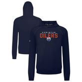 Edmonton Oilers Levelwear Mandate Carve Tri-Blend Pullover Hoodie Navy
