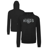 Los Angeles Kings Levelwear Mandate Carve Tri-Blend Pullover Hoodie Black