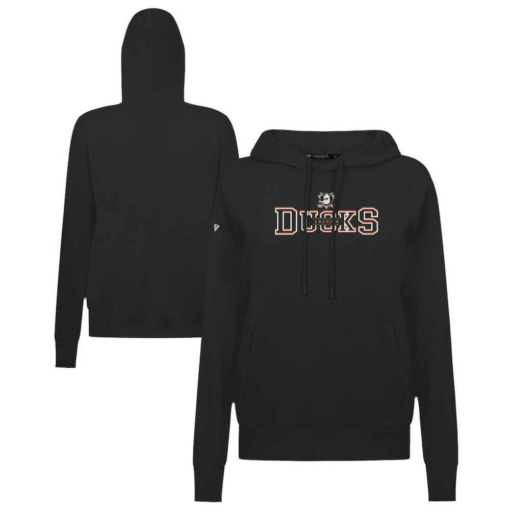 Anaheim Ducks Levelwear Women's Adorn Journey Pullover Hoodie Black