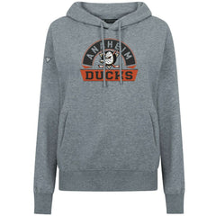 Anaheim Ducks Levelwear Women's Adorn Banner Arch Pullover Hoodie Gray