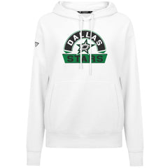 Dallas Stars Levelwear Women's Adorn Banner Arch Pullover Hoodie White