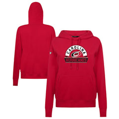 Carolina Hurricanes Levelwear Women's Adorn Banner Arch Pullover Hoodie Red