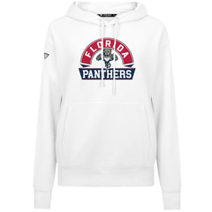 Florida Panthers Levelwear Women's Adorn Banner Arch Pullover Hoodie White