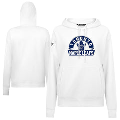 Toronto Maple Leafs Levelwear Women's Adorn Banner Arch Pullover Hoodie White