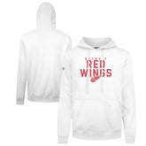 Detroit Red Wings Levelwear Podium Carve Pullover Hoodie White
