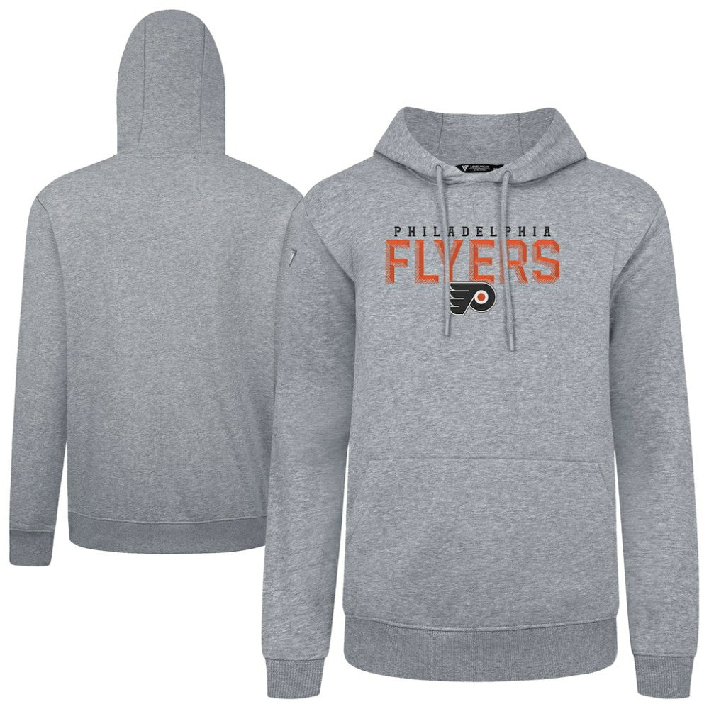 Philadelphia Flyers Levelwear Podium Carve Pullover Hoodie Gray