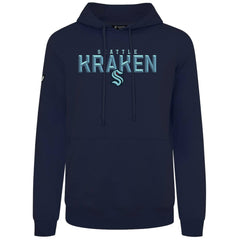 Seattle Kraken Levelwear Podium Carve Pullover Hoodie Navy