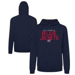Columbus Blue Jackets Levelwear Podium Carve Pullover Hoodie Navy