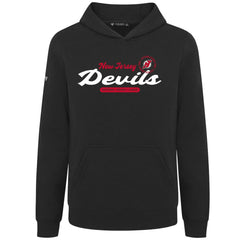 New Jersey Devils Levelwear Youth Podium Monument Pullover Hoodie Black