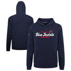 Columbus Blue Jackets Levelwear Youth Podium Monument Pullover Hoodie Navy