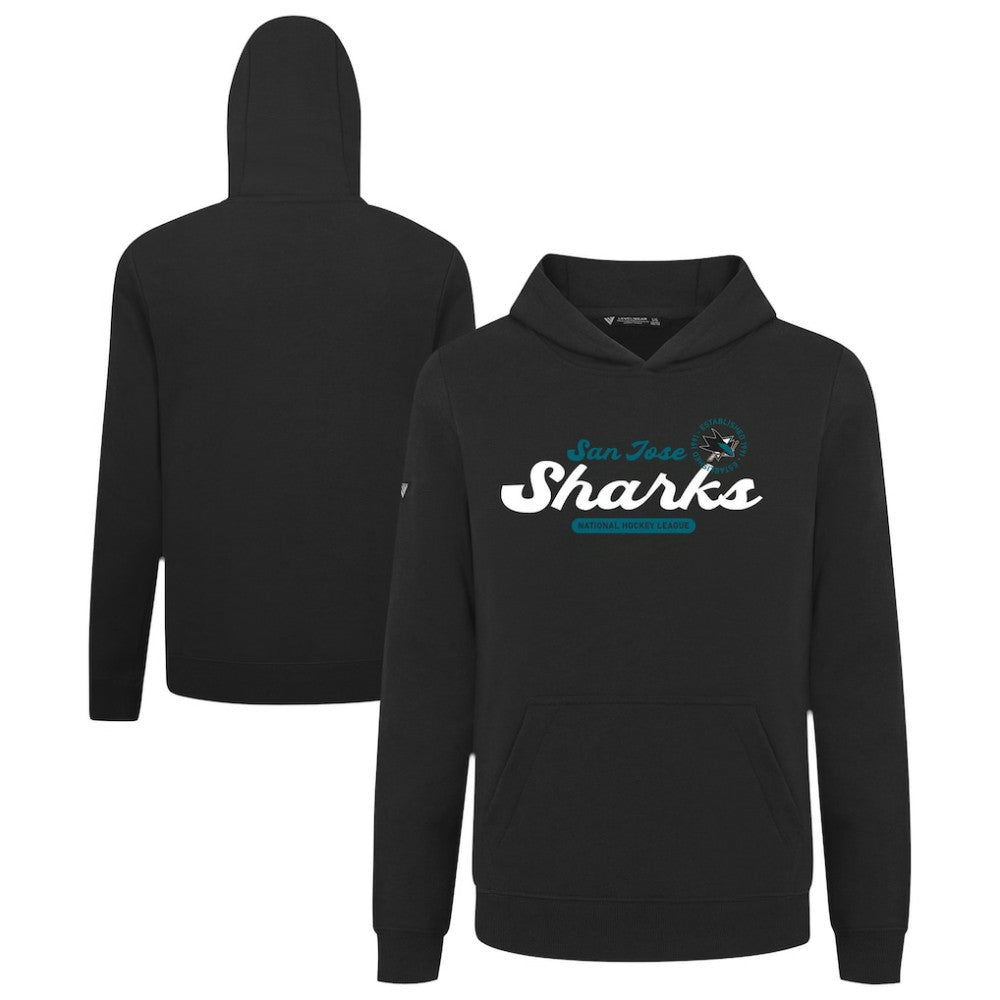 San Jose Sharks Levelwear Youth Podium Monument Pullover Hoodie Black
