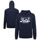 Winnipeg Jets Levelwear Youth Podium Monument Pullover Hoodie Navy