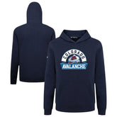 Colorado Avalanche Levelwear Youth Podium Banner Arch Pullover Hoodie Navy