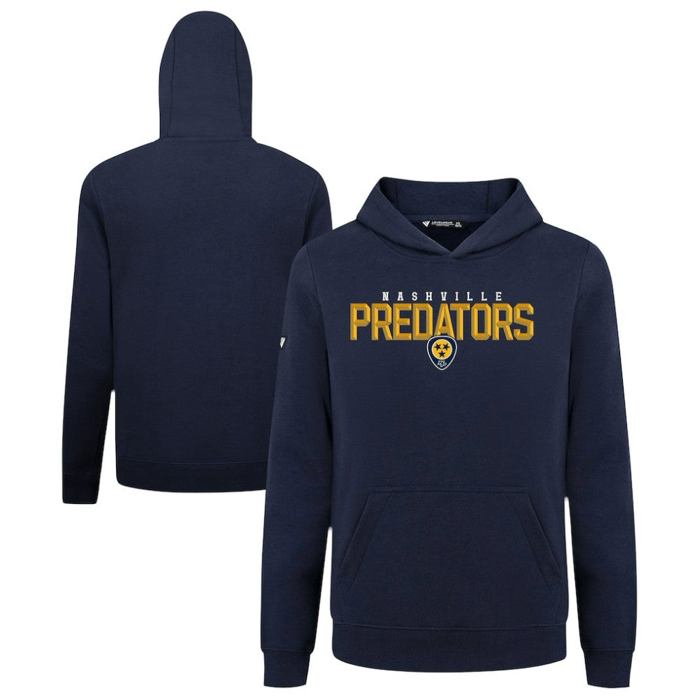 Nashville Predators Levelwear Youth Podium Carve Pullover Hoodie Navy