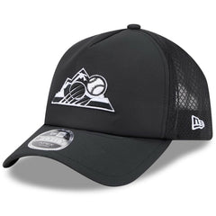 Colorado Rockies 2026 Batting Practice Alternate Apex 9FORTY Adjustable Hat Black | New Era