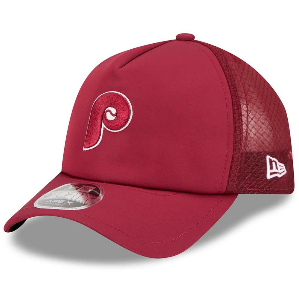 Philadelphia Phillies 2026 Batting Practice Alternate Apex 9FORTY Adjustable Hat Maroon | New Era