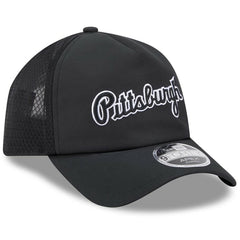 Pittsburgh Pirates 2026 Batting Practice Alternate Apex 9FORTY Adjustable Hat Black | New Era