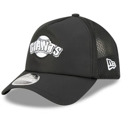 San Francisco Giants 2026 Batting Practice Alternate Apex 9FORTY Adjustable Hat Black | New Era