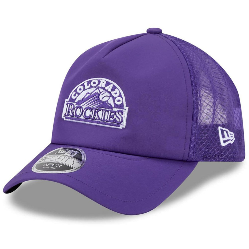 Colorado Rockies 2026 Batting Practice Alternate Apex 9FORTY Adjustable Hat Purple | New Era