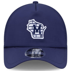 Milwaukee Brewers 2026 Batting Practice Alternate Apex 9FORTY Adjustable Hat Navy | New Era