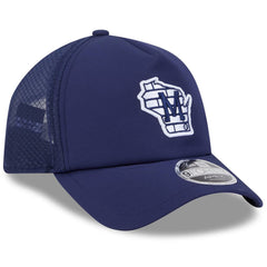 Milwaukee Brewers 2026 Batting Practice Alternate Apex 9FORTY Adjustable Hat Navy | New Era