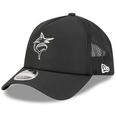 Miami Marlins 2026 Batting Practice Alternate Apex 9FORTY Adjustable Hat Black | New Era