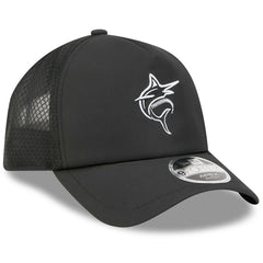 Miami Marlins 2026 Batting Practice Alternate Apex 9FORTY Adjustable Hat Black | New Era