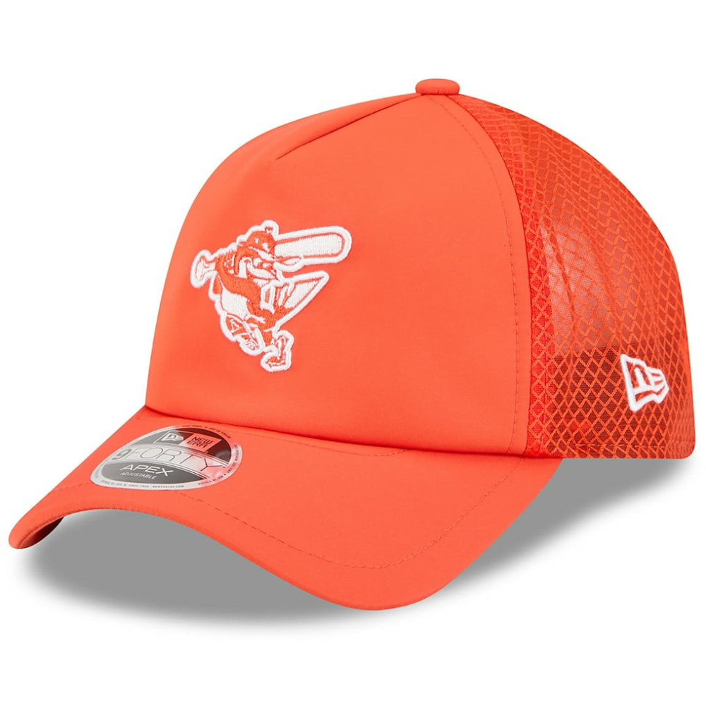 Baltimore Orioles 2026 Batting Practice Alternate Apex 9FORTY Adjustable Hat Orange | New Era