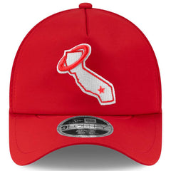 Los Angeles Angels 2026 Batting Practice Alternate Apex 9FORTY Adjustable Hat Red | New Era