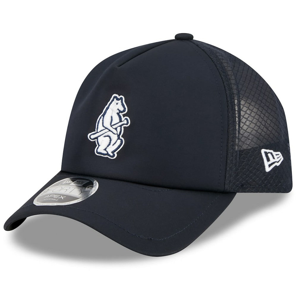 Chicago Cubs 2026 Batting Practice Alternate Apex 9FORTY Adjustable Hat Navy | New Era