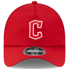 Cleveland Guardians 2026 Batting Practice Apex 9FORTY Adjustable Trucker Hat Red | New Era