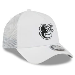 Baltimore Orioles 2026 Batting Practice Apex 9FORTY Adjustable Trucker Hat White | New Era