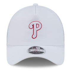 Philadelphia Phillies 2026 Batting Practice Apex 9FORTY Adjustable Trucker Hat White | New Era