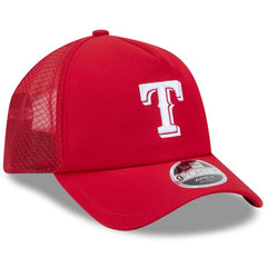 Texas Rangers 2026 Batting Practice Apex 9FORTY Adjustable Trucker Hat Red | New Era