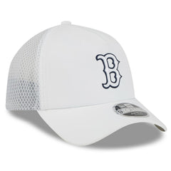 Boston Red Sox 2026 Batting Practice Apex 9FORTY Adjustable Trucker Hat White | New Era