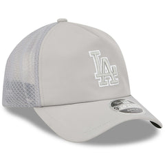 Los Angeles Dodgers 2026 Batting Practice Apex 9FORTY Adjustable Trucker Hat Gray | New Era