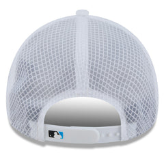 Miami Marlins 2026 Batting Practice Apex 9FORTY Adjustable Trucker Hat White | New Era