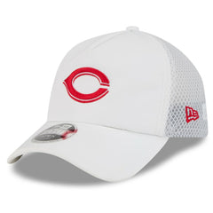 Cincinnati Reds 2026 Batting Practice Apex 9FORTY Adjustable Trucker Hat White | New Era